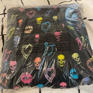 Betsy Johnson Skull Plush Throw